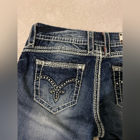 ROCK REVIVAL bling Becky easy capris size 28 like new - Picture 12 of 12